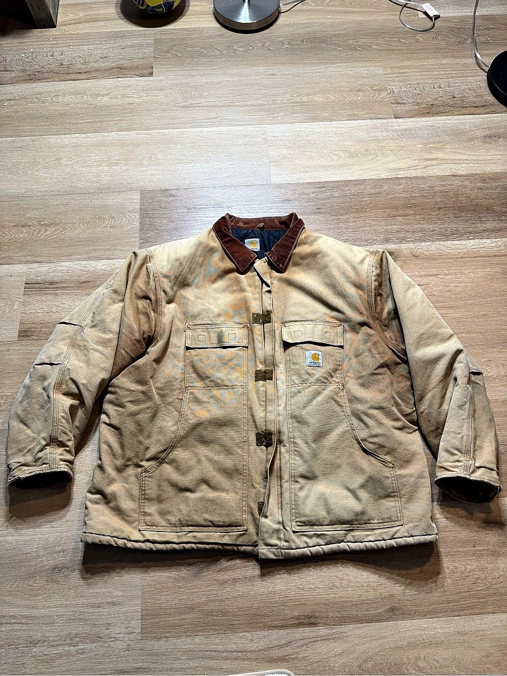 Carhartt Arctic Traditional Coat Men's Brown & Blue 3XL